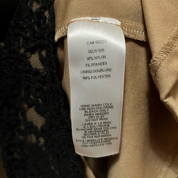 Black Lace Overlay Dress - Picture 6 of 7